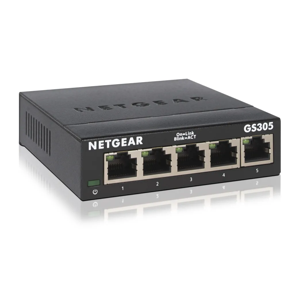 STIKALO 5-PORT Netgear 10/100/1000 UnManaged (GS305-300PES) STIKALO 5-PORT Netgear 10/100/1000 UnManaged (GS305-300PES)