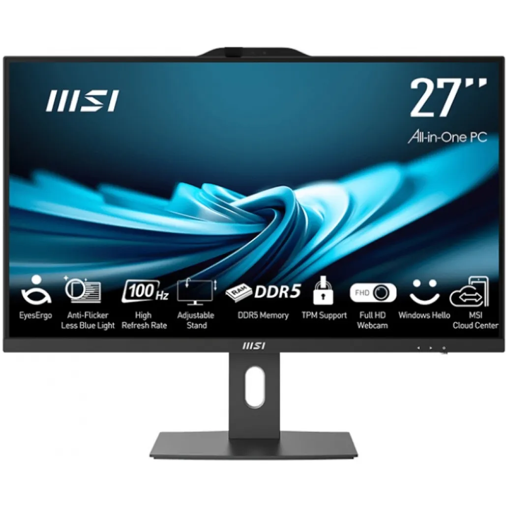 Računalnik AIO MSI 68,6 cm 27,0" 1920x1080 PRO AP272P i7-14700/16GB /1TB/Intel 770 HDMI DP /BT WiFi RJ45/120W-89%/Brez OS črna (AIOMSI00008) Računalnik AIO MSI 68,6 cm 27,0" 1920x1080 PRO AP272P i7-14700/16GB /1TB/Intel 770 HDMI DP /BT WiFi RJ45/120W-89%/Brez OS črna (AIOMSI00008)