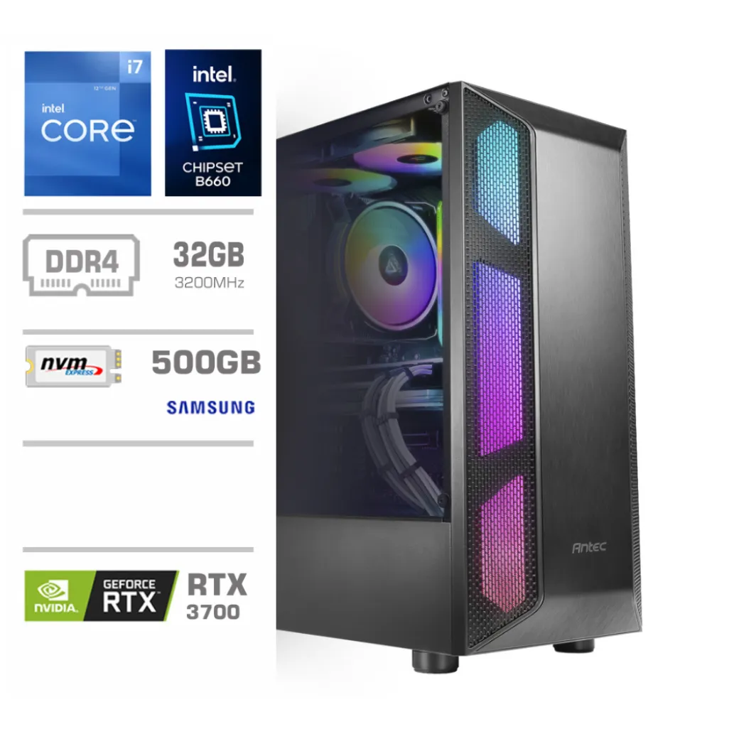 Računalnik MEGA S7 B660/i7-12700F/32GB/SSD500GB-NVMe/RTX3070-8GB/Brez OS Računalnik MEGA S7 B660/i7-12700F/32GB/SSD500GB-NVMe/RTX3070-8GB/Brez OS