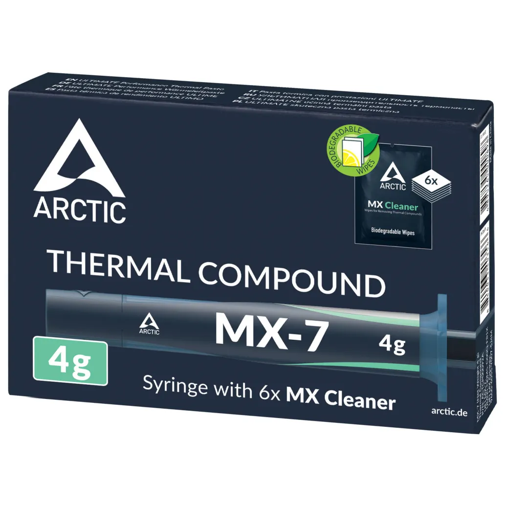 Termalna pasta Arctic Arctic MX-7 s čistilnimi robčki - 4g (ACTCP00092A) Termalna pasta Arctic Arctic MX-7 s čistilnimi robčki - 4g (ACTCP00092A)