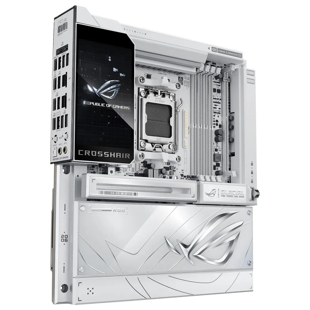 Osnovna plošča AM5 Asus ASUS ROG CROSSHAIR X870E GLACIAL E-ATX Osnovna plošča AM5 Asus ASUS ROG CROSSHAIR X870E GLACIAL E-ATX