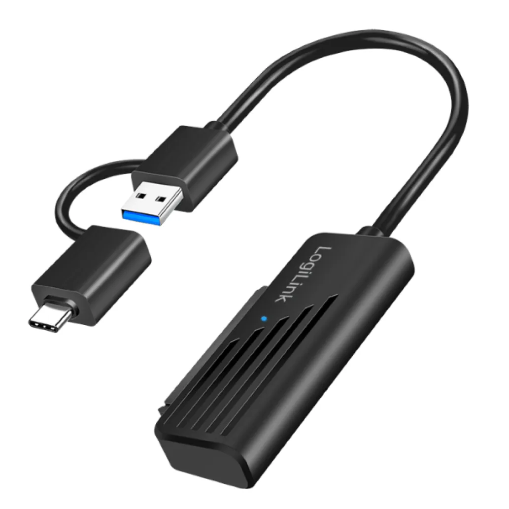 Adapter USB-A/C => SATA LogiLink 3.2 Gen1 5Gbps 20cm (AU0062) Adapter USB-A/C => SATA LogiLink 3.2 Gen1 5Gbps 20cm (AU0062)