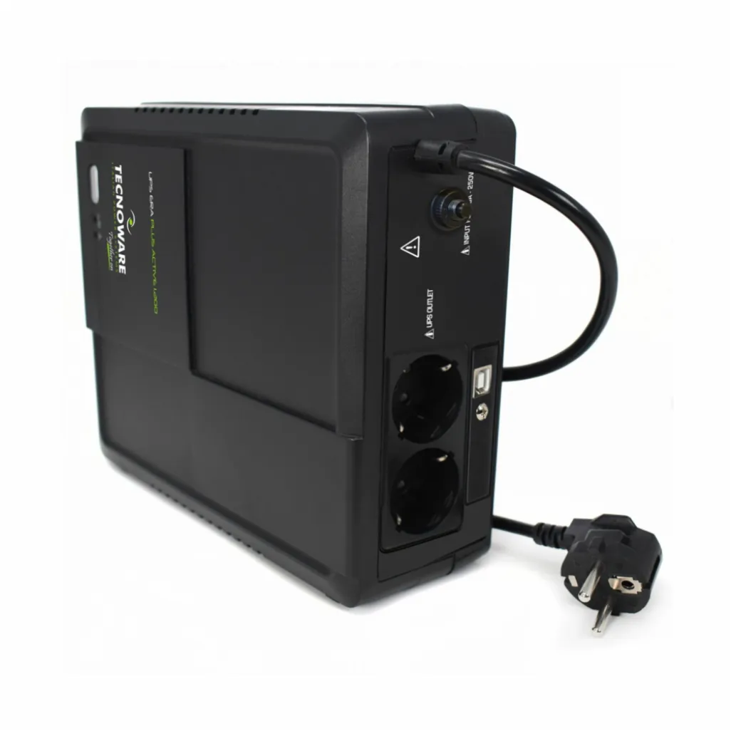 UPS Tecnoware ERA PLUS ACTIVE Line-Interactive 1200VA/840W 12V 9,0Ah 2x220V (FGCERAPLAT1202SCH) UPS Tecnoware ERA PLUS ACTIVE Line-Interactive 1200VA/840W 12V 9,0Ah 2x220V (FGCERAPLAT1202SCH)