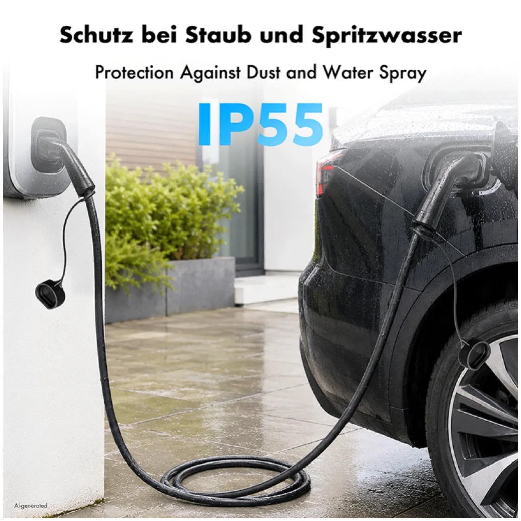 Polnilni kabel za električna vozila 10,0m trifazno tip 2 16A 11kW črn LogiLink (EVC0126A) Polnilni kabel za električna vozila 10,0m trifazno tip 2 16A 11kW črn LogiLink (EVC0126A)