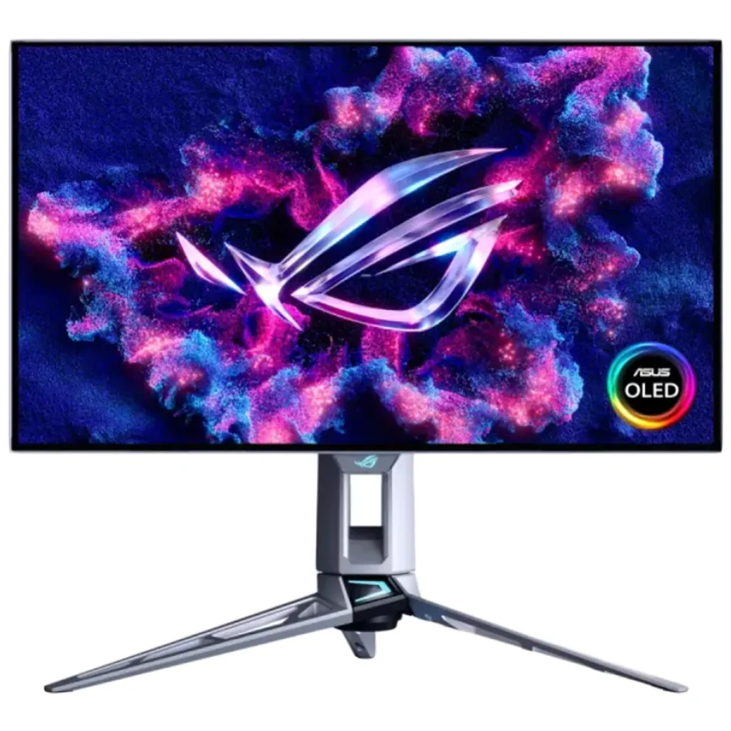 Monitor Asus 67,3 cm (26,5") PG27AQWP-W 2560x1440 Gaming 540Hz OLED 0,02ms 2xHDMI DisplayPort 2xUSB3.2 Pivot DCI-P3-99,5% FreeSync Premium PRO G-Sync Compatible HDR500 ROG Swift Monitor Asus 67,3 cm (26,5") PG27AQWP-W 2560x1440 Gaming 540Hz OLED 0,02ms 2xHDMI DisplayPort 2xUSB3.2 Pivot DCI-P3-99,5% FreeSync Premium PRO G-Sync Compatible HDR500 ROG Swift