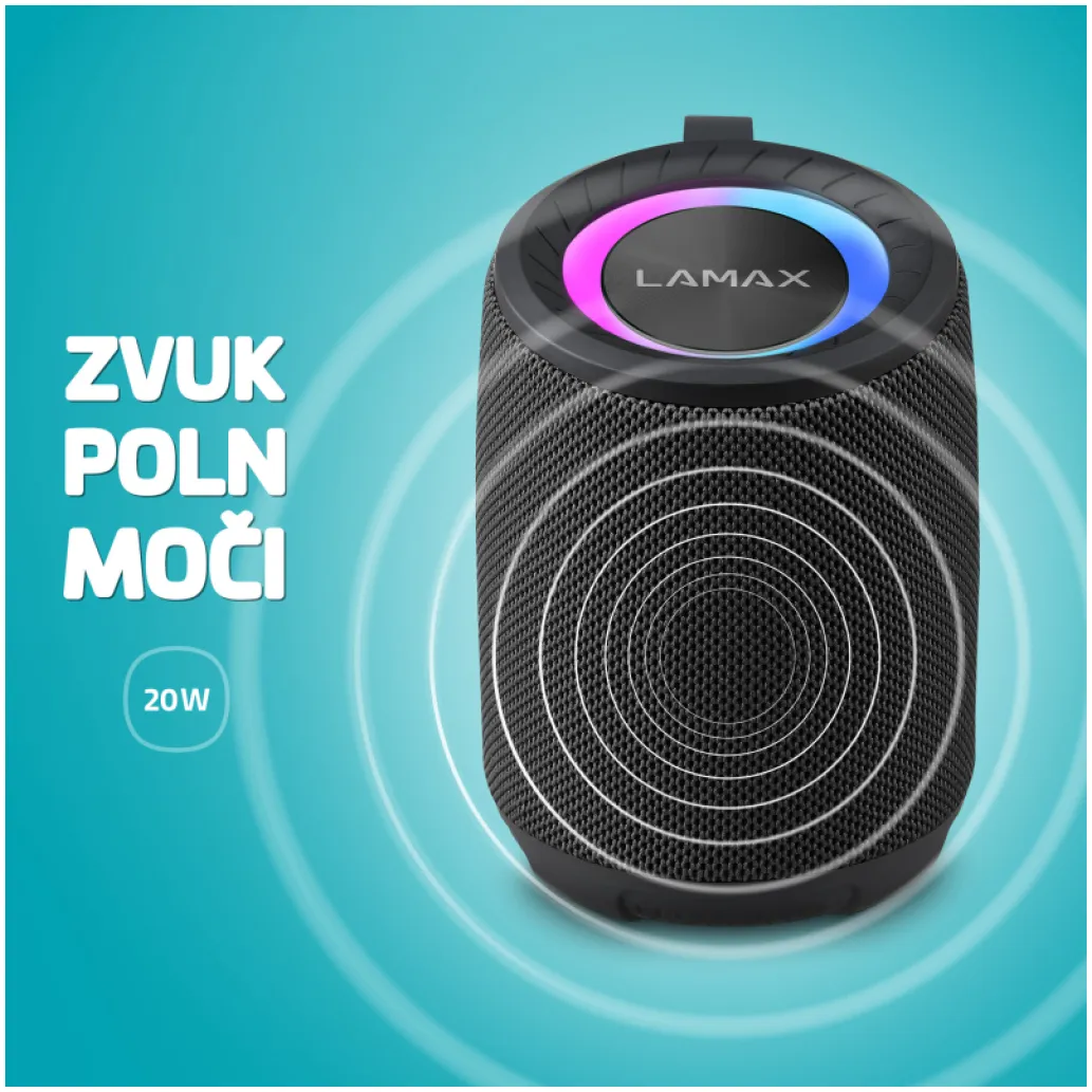 Zvočnik prenosni bluetooth Lamax Waver1 20W 1.0 (črna) Zvočnik prenosni bluetooth Lamax Waver1 20W 1.0 (črna)