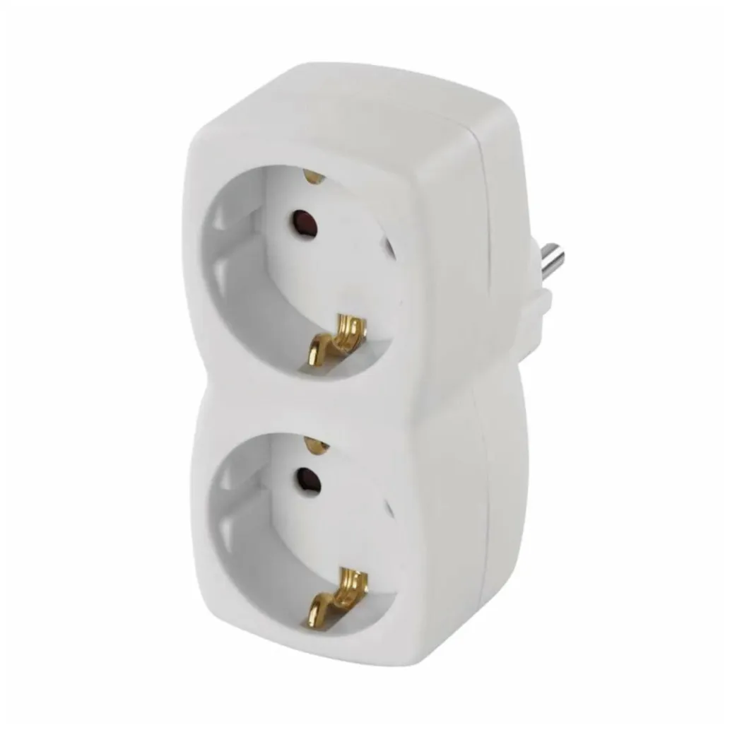 Razdelilec Emos 2x230V stikalo - bel (P00252N) Razdelilec Emos 2x230V stikalo - bel (P00252N)