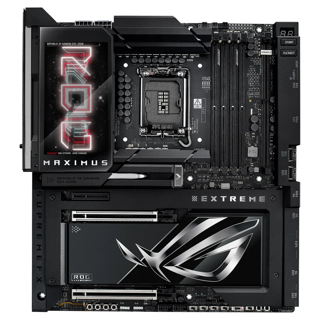 Asus rog maximus z890 extreme | e-atx | lga 1851 | ddr5 | matična plošča 1 Asus rog maximus z890: lga 1851 matična plošča komponentko