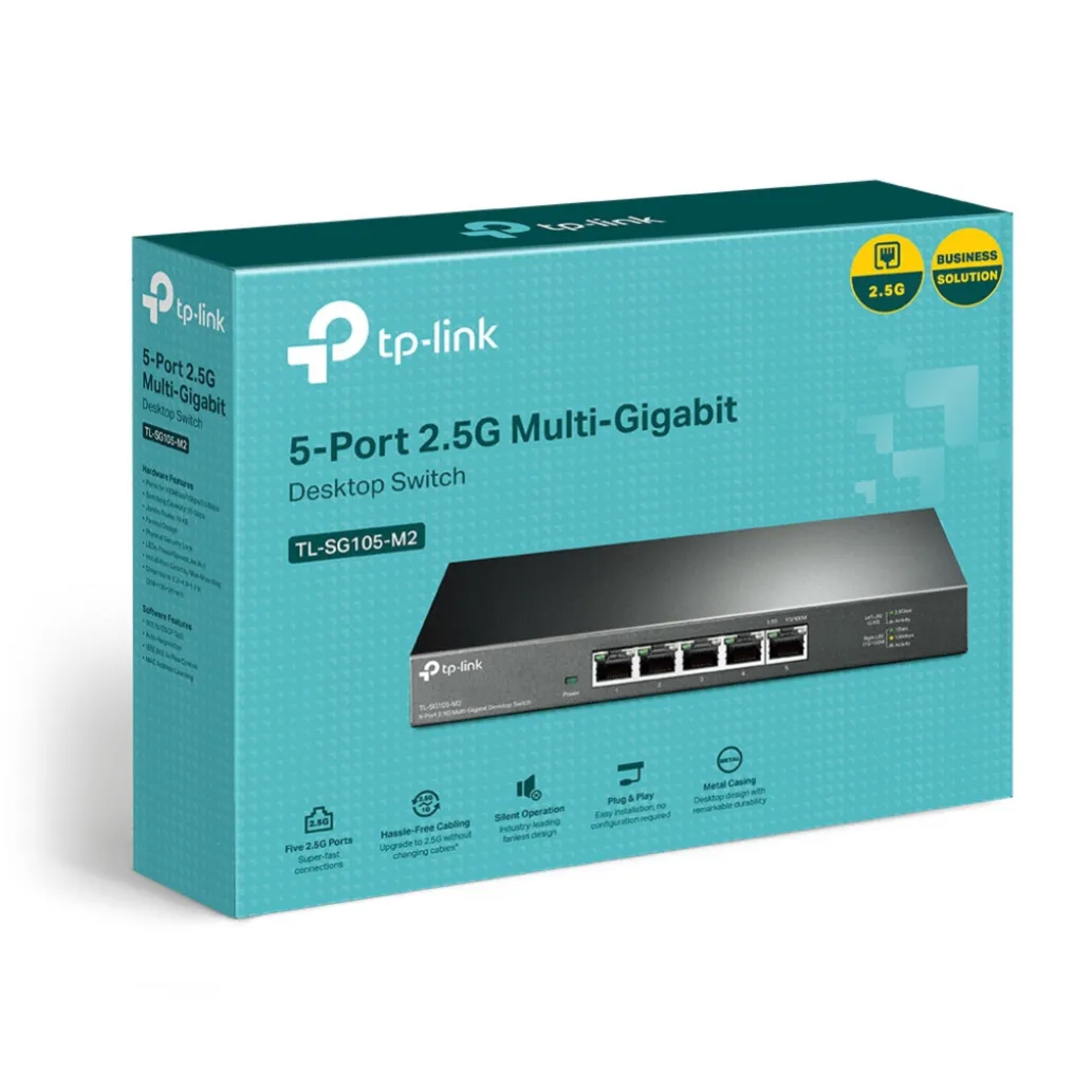 STIKALO 5-PORT TP-Link 2,5Gbp/s (TL-SG105-M2) STIKALO 5-PORT TP-Link 2,5Gbp/s (TL-SG105-M2)