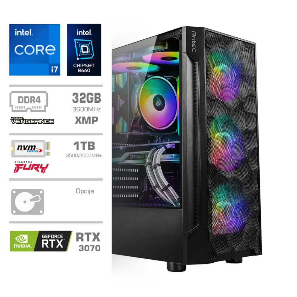 Računalnik MEGA TWR S7 i7-12700F/B660/32GB/SSD1TB-NVMe/RTX3070-8GB-HDMI 3xDP /750W-88%/Brez OS RGB Računalnik MEGA TWR S7 i7-12700F/B660/32GB/SSD1TB-NVMe/RTX3070-8GB-HDMI 3xDP /750W-88%/Brez OS RGB