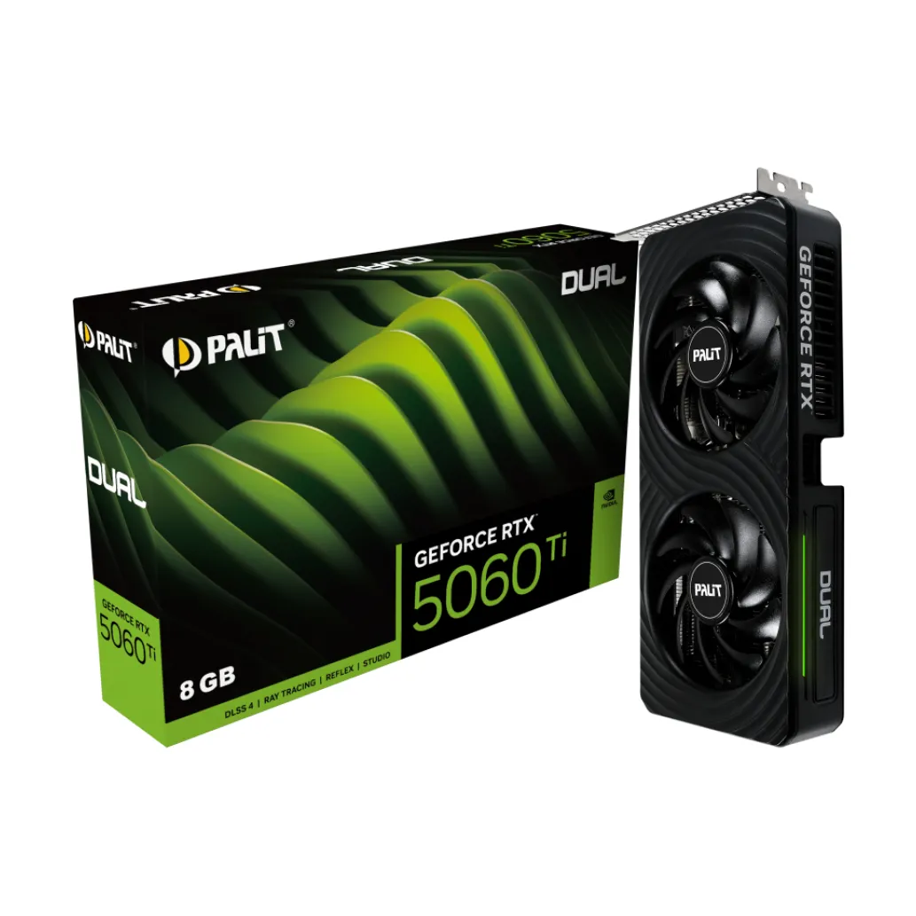 Grafična kartica nVidia RTX5060Ti Palit Dual - 8GB GDDR7 (NE7506T019P1-GB2062D) Grafična kartica nVidia RTX5060Ti Palit Dual - 8GB GDDR7 (NE7506T019P1-GB2062D)