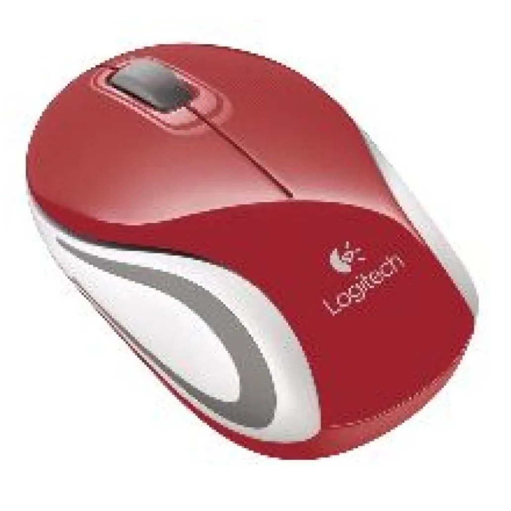 Miš Logitech brezžična optična za notesnike M187 rdeča nano (910-002737) Miš Logitech brezžična optična za notesnike M187 rdeča nano (910-002737)
