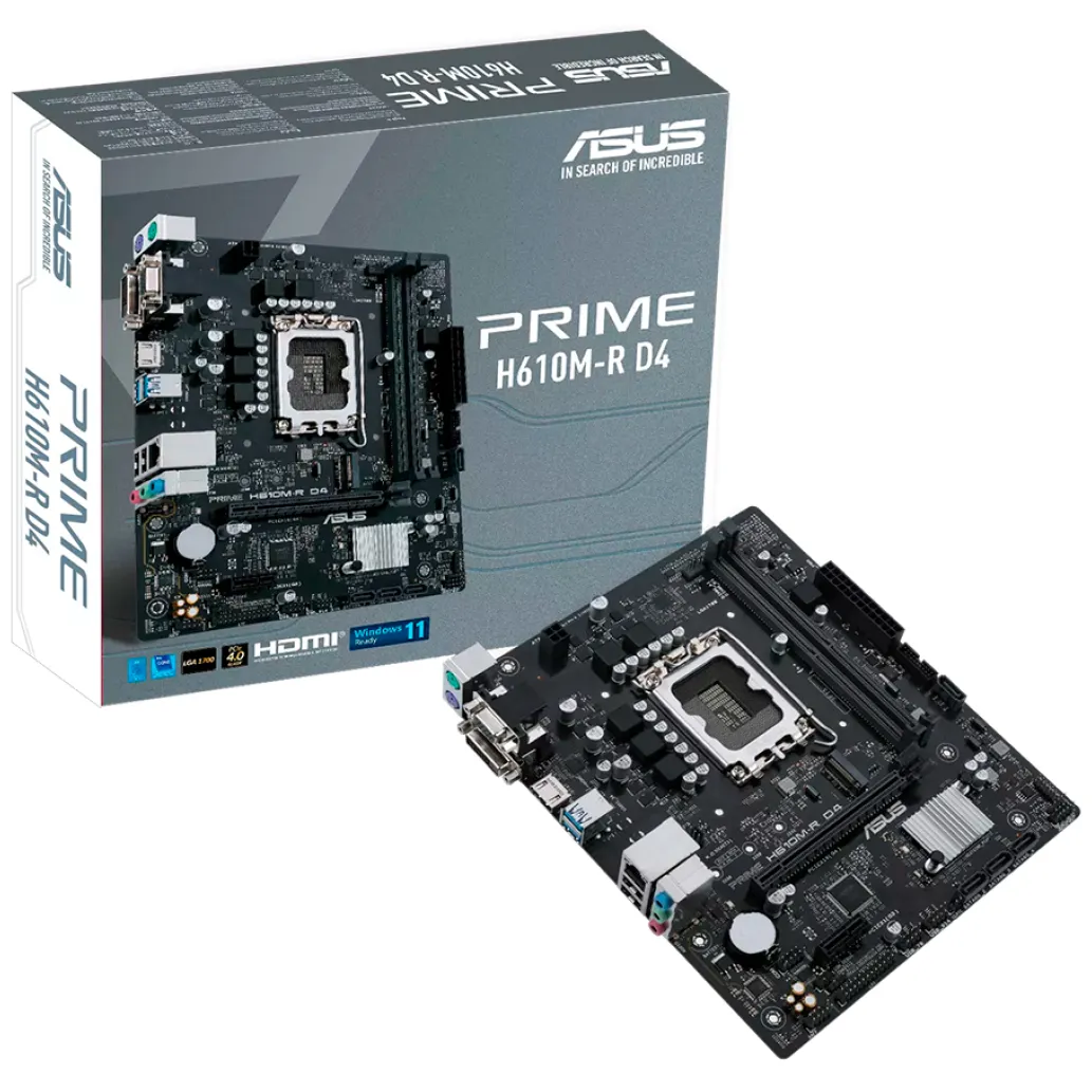 ASUS Prime H610M-R D4 LGA1700 DDR4 mATX osnovna plošča ASUS Prime H610M-R D4 LGA1700 DDR4 mATX osnovna plošča
