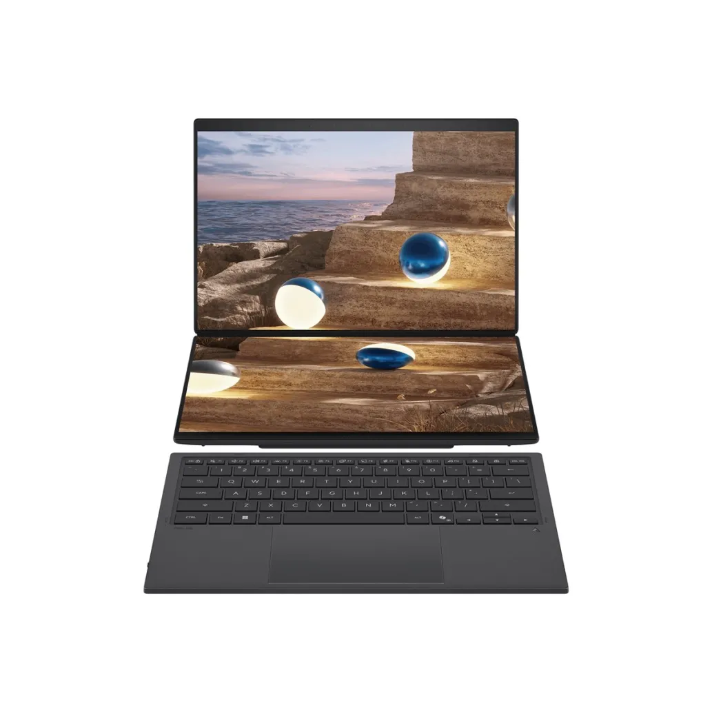 Prenosnik Asus 2x 35,5 cm (14,0") Zenbook Duo 2880x1800 OLED na dotik 1000nit 144Hz Ultra X9-388H/32GB/SSD2TB/BL/AI Chip: 50 TOPs/CER-ALU/Intel Arc B390/Win11Pro (90NB16V1-M009K0) Prenosnik Asus 2x 35,5 cm (14,0") Zenbook Duo 2880x1800 OLED na dotik 1000nit 144Hz Ultra X9-388H/32GB/SSD2TB/BL/AI Chip: 50 TOPs/CER-ALU/Intel Arc B390/Win11Pro (90NB16V1-M009K0)