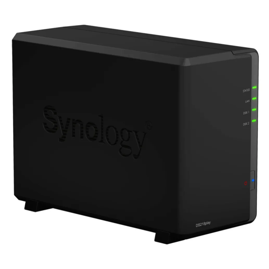 NAS ohišje Synology DS-218Play All-In-One server 2x 3.5" SATA za delovne skupine NAS ohišje Synology DS-218Play All-In-One server 2x 3.5" SATA za delovne skupine