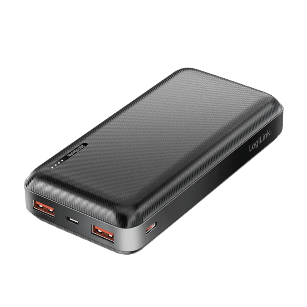 Prenosna baterija Logilink 20000mAh 20W PD 2x USB-A 1x USB-C črna (PA0378) Prenosna baterija Logilink 20000mAh 20W PD 2x USB-A 1x USB-C črna (PA0378)