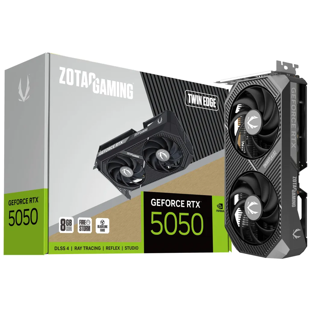 Grafična kartica nVidia RTX5050 Zotac Twin Edge - 8GB GDDR6 (ZT-B50500E-10M) Grafična kartica nVidia RTX5050 Zotac Twin Edge - 8GB GDDR6 (ZT-B50500E-10M)