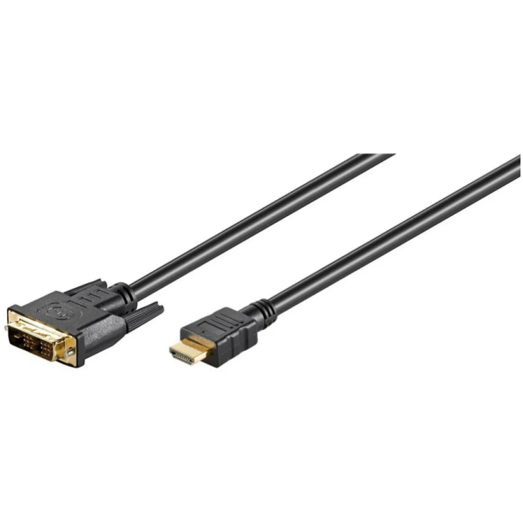 KABEL HDMI/DVI Digital (18+1) M/M 1,5m Goobay pozlačeni kontakti (51881) KABEL HDMI/DVI Digital (18+1) M/M 1,5m Goobay pozlačeni kontakti (51881)