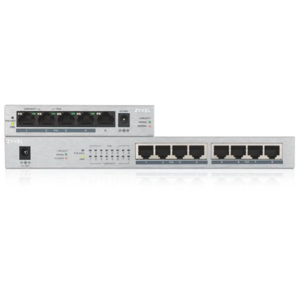 STIKALO 8-PORT ZyXEL 100/1000 PoE+ (GS1008HP-EU0101F) STIKALO 8-PORT ZyXEL 100/1000 PoE+ (GS1008HP-EU0101F)