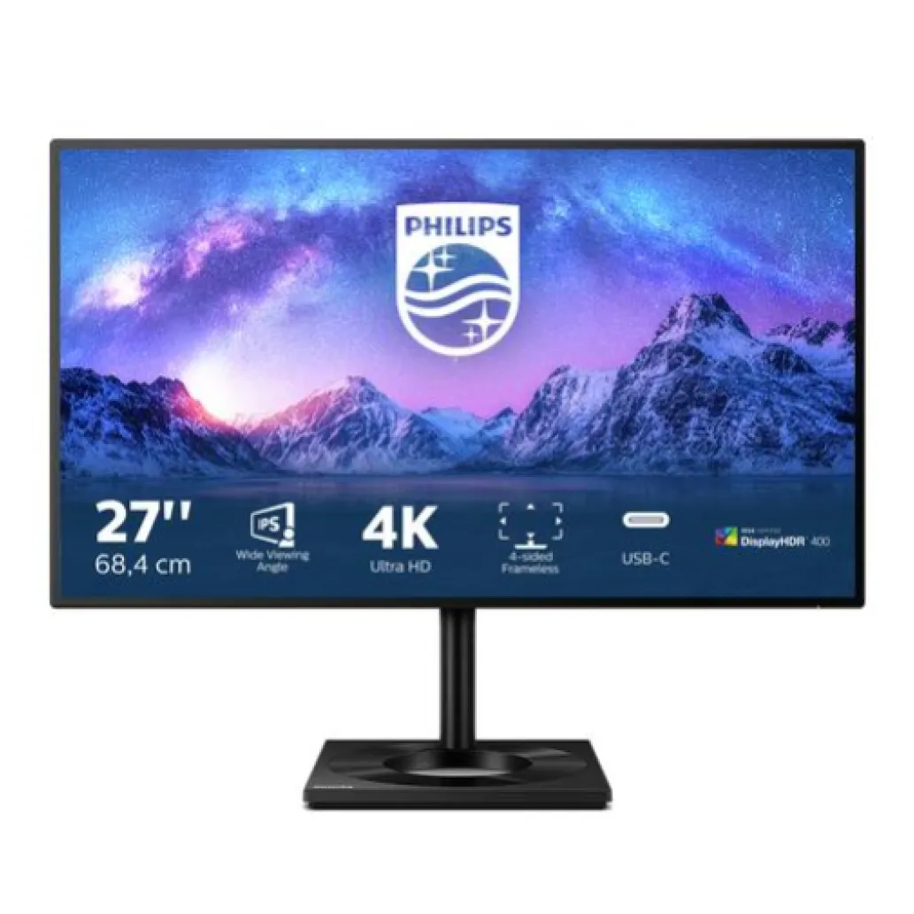 Monitor Philips 68,6 cm (27,0") 279C9 3840x2160 IPS 5ms 2xHDMI DisplayPort USB-C 65W 4xUSB3.2 Pivot 3H sRGB109% FreeSync HDR400 C-line Monitor Philips 68,6 cm (27,0") 279C9 3840x2160 IPS 5ms 2xHDMI DisplayPort USB-C 65W 4xUSB3.2 Pivot 3H sRGB109% FreeSync HDR400 C-line