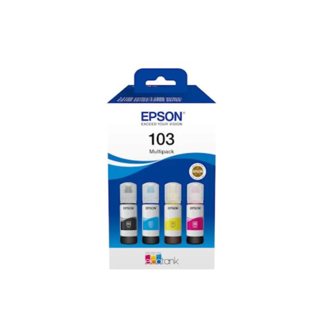 ČRNILO EPSON 103 4x KOMPLET STEKLENIČKA, 70 ML L31xx, L32xx,,L52xx (C13T00S64A) ČRNILO EPSON 103 4x KOMPLET STEKLENIČKA, 70 ML L31xx, L32xx,,L52xx (C13T00S64A)