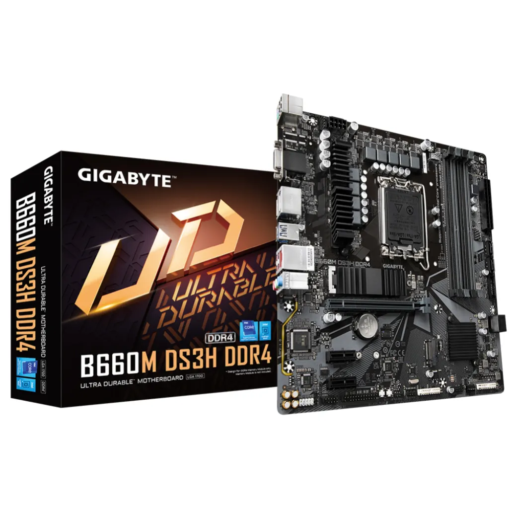 MB 1700 Gigabyte B660M DS3H DDR4/SATA3/USB3.2Gen2/VGA HDMI 2xDP mATX MB 1700 Gigabyte B660M DS3H DDR4/SATA3/USB3.2Gen2/VGA HDMI 2xDP mATX