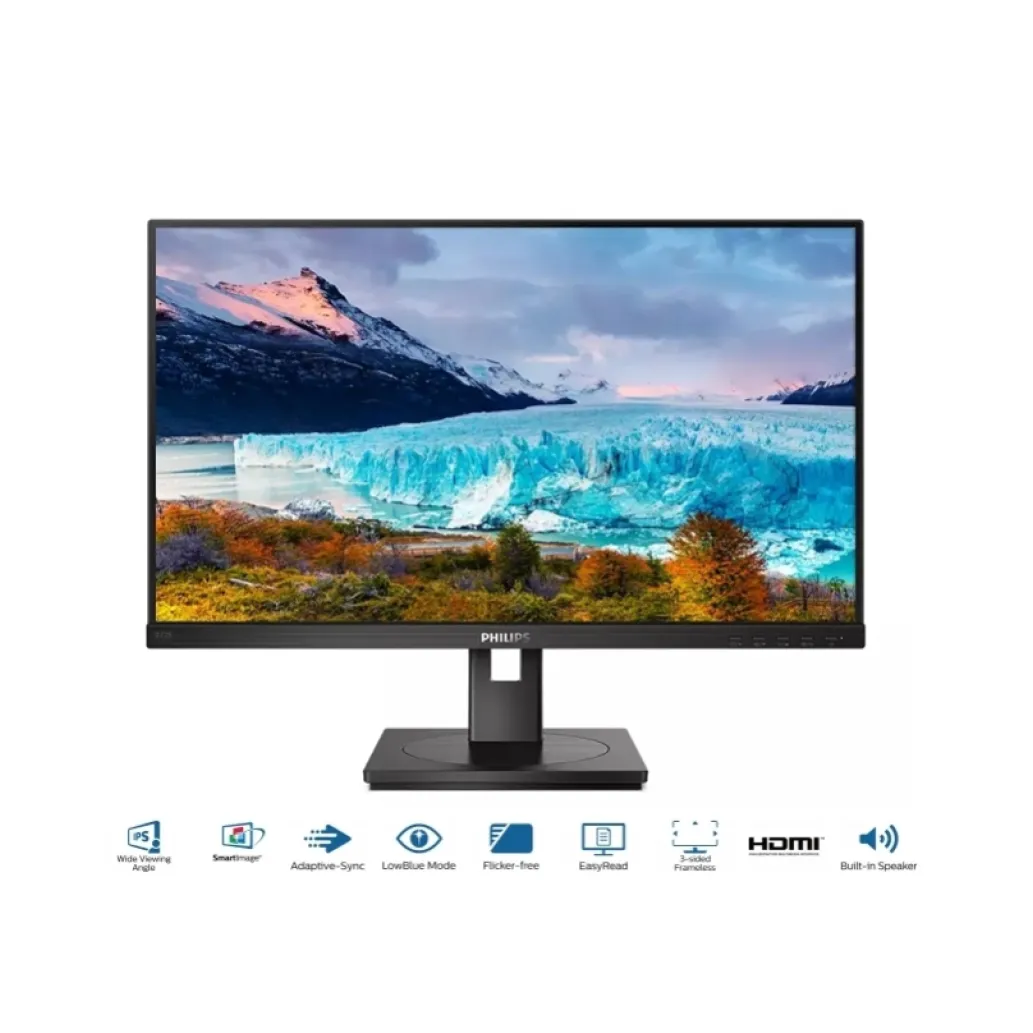 Monitor Philips 68,6 cm (27,0") 272S1AE 1920x1080 75Hz IPS 4ms VGA DVI HDMI DisplayPort Pivot Zvočniki 3H sRGB102% E-Line Monitor Philips 68,6 cm (27,0") 272S1AE 1920x1080 75Hz IPS 4ms VGA DVI HDMI DisplayPort Pivot Zvočniki 3H sRGB102% E-Line