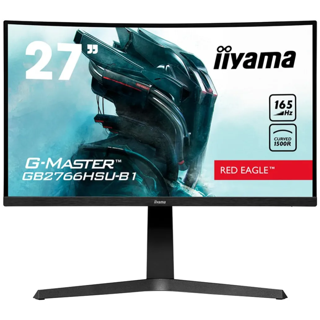 Monitor Iiyama 68,6 cm (27,0") GB2766HSU-B1D 1920x1080 Curved Gaming 165Hz VA 1ms 2xHDMI DisplayPort 2xUSB2.0 Zvočniki FreeSync Premium Monitor Iiyama 68,6 cm (27,0") GB2766HSU-B1D 1920x1080 Curved Gaming 165Hz VA 1ms 2xHDMI DisplayPort 2xUSB2.0 Zvočniki FreeSync Premium