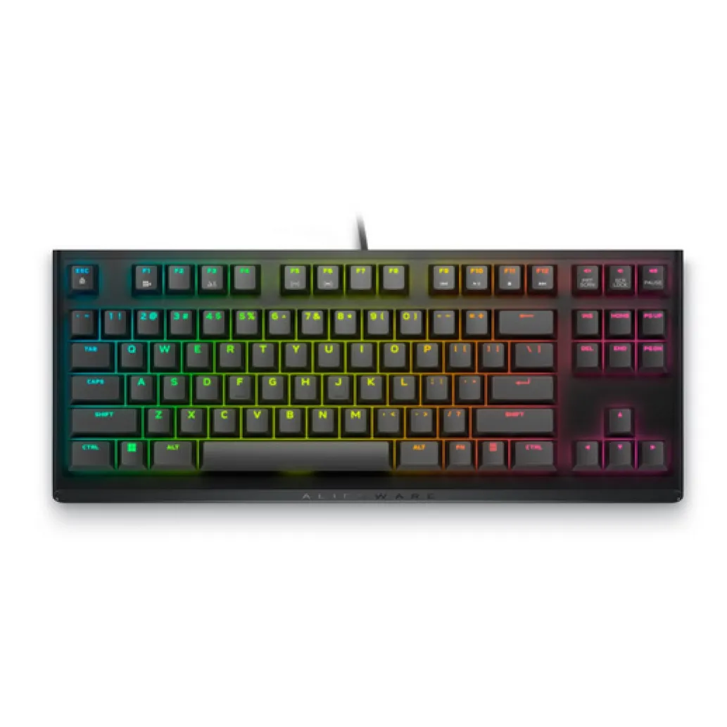 Gaming Tipkovnica USB-A Dell Alienware AW420K US | črna ARGB (545-BBDY) Gaming Tipkovnica USB-A Dell Alienware AW420K US | črna ARGB (545-BBDY)