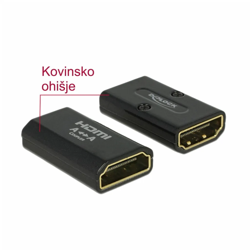 Adapter gender changer Delock HDMI Ž <=> HDMI Ž 19-pin 4K (65659) Adapter gender changer Delock HDMI Ž <=> HDMI Ž 19-pin 4K (65659)