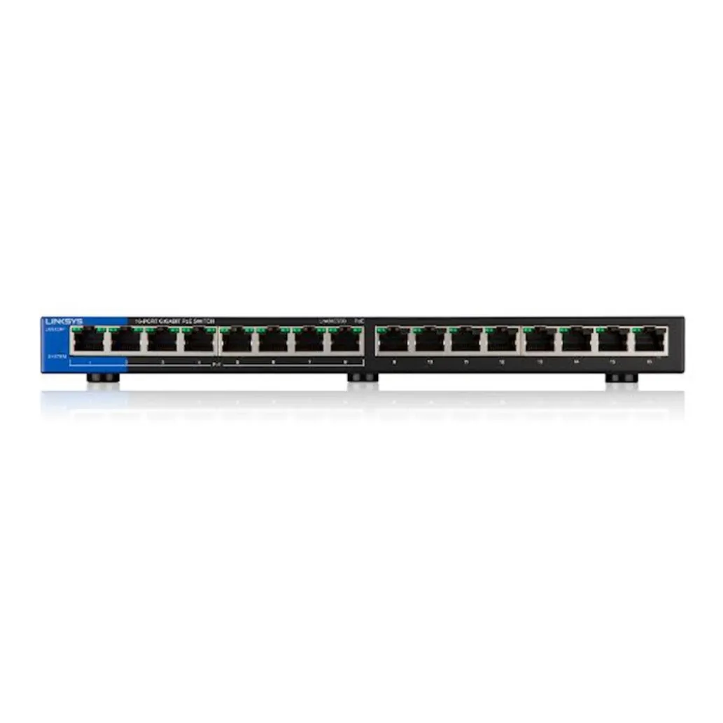 STIKALO 16-PORT Linksys 100/1000 PoE (LGS116P-EU) STIKALO 16-PORT Linksys 100/1000 PoE (LGS116P-EU)