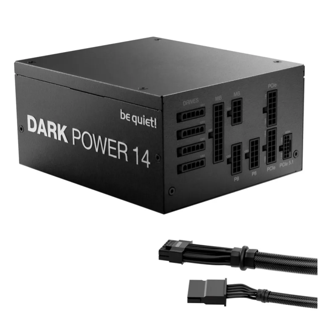 Napajalnik - 1000W be quiet! Dark Power 14 80Plus Titanium 95,5% ATX 3.1 (Gen5) Modular 135mm črna (BP020EU) Napajalnik - 1000W be quiet! Dark Power 14 80Plus Titanium 95,5% ATX 3.1 (Gen5) Modular 135mm črna (BP020EU)