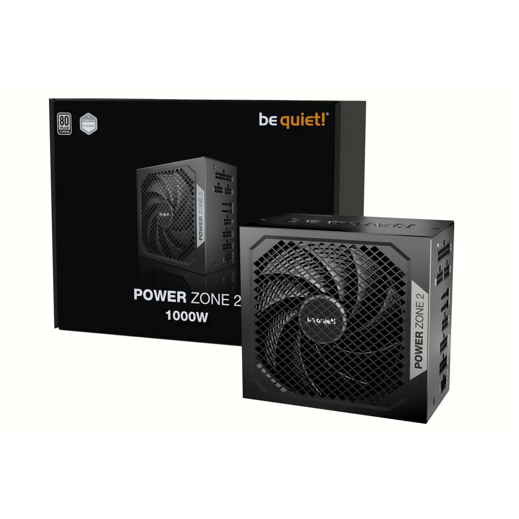 Napajalnik - 1000W be quiet! Power Zone 2 1000 80Plus Platinum 94% ATX 3.1 (Gen5) Modular 140mm črna (BP008EU) Napajalnik - 1000W be quiet! Power Zone 2 1000 80Plus Platinum 94% ATX 3.1 (Gen5) Modular 140mm črna (BP008EU)