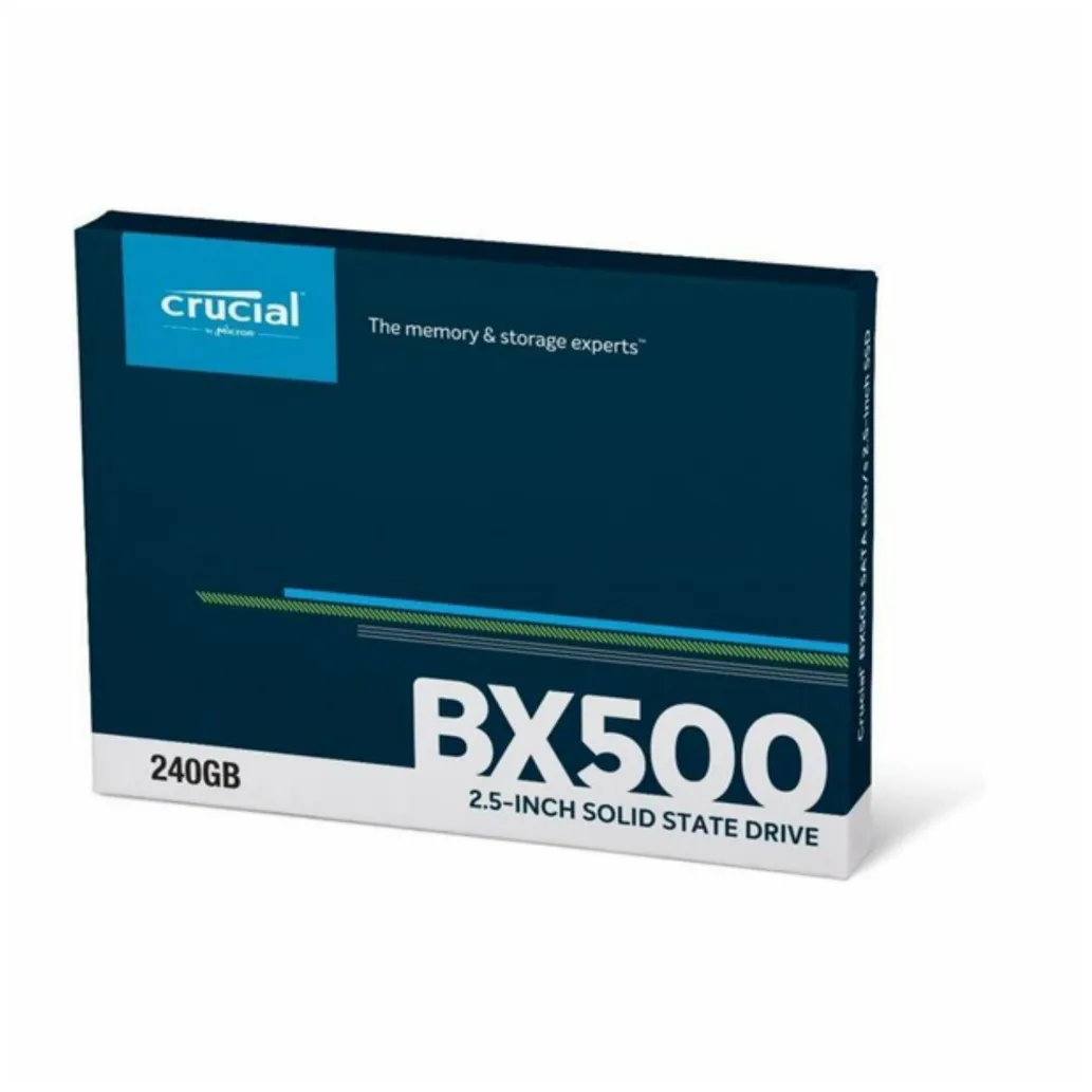 Disk SSD 6,4cm (2,5") SATA3 240GB Crucial BX500 2,5" 540/500MB/s (CT240BX500SSD1) Disk SSD 6,4cm (2,5") SATA3 240GB Crucial BX500 2,5" 540/500MB/s (CT240BX500SSD1)
