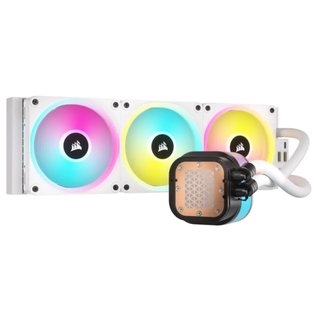 Vodno hlajenje Corsair iCUE Link H150i LCD - 360mm RGB bela (CW-9061010-WW) Vodno hlajenje Corsair iCUE Link H150i LCD - 360mm RGB bela (CW-9061010-WW)