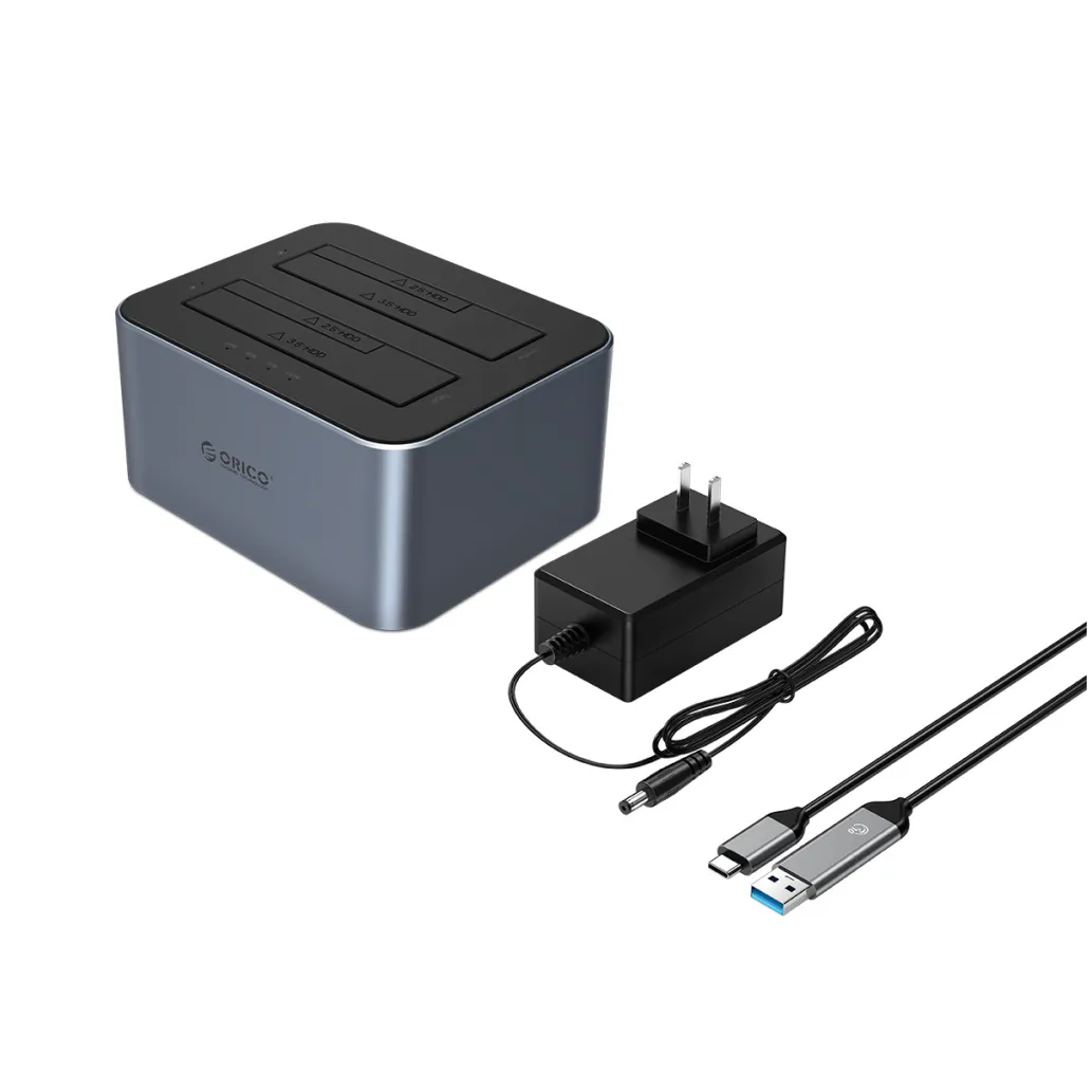 Čitalec diskov USB 3.2 Gen1 ⇒ SATA 3,5"/2,5" Orico Docking Station za 2 diska z možnostjo dvosmernega kloniranja Orico siv (6626C3-C-V1)
Čitalec diskov USB 3.2 Gen1 ⇒ SATA 3,5"/2,5" Orico Docking Station za 2 diska z možnostjo dvosmernega kloniranja Orico siv (6626C3-C-V1)