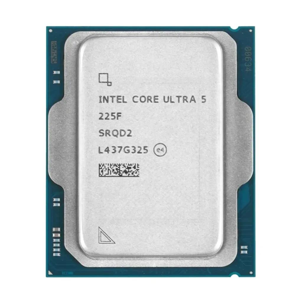 Procesor Intel LGA1851 Ultra 5 225F 10C/10T 2.7GHz/4.9GHz tray 65W/121W brez grafike brez hladilnika Procesor Intel LGA1851 Ultra 5 225F 10C/10T 2.7GHz/4.9GHz tray 65W/121W brez grafike brez hladilnika