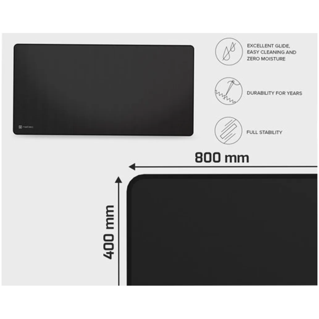 Podloga za miško NATEC tekstilna tkanina 800x400mm XXL vodoodporna črna (POD-NAT-COLORS-XXL-B) Podloga za miško NATEC tekstilna tkanina 800x400mm XXL vodoodporna črna (POD-NAT-COLORS-XXL-B)
