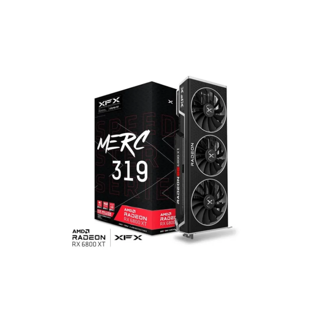 Grafična kartica AMD RX 6800XT XFX MERC 319 - 16GB GDDR6 | 3xDisplayport 1.4a 1xHDMI 2.1a (RX-68XTALFD9) Grafična kartica AMD RX 6800XT XFX MERC 319 - 16GB GDDR6 | 3xDisplayport 1.4a 1xHDMI 2.1a (RX-68XTALFD9)