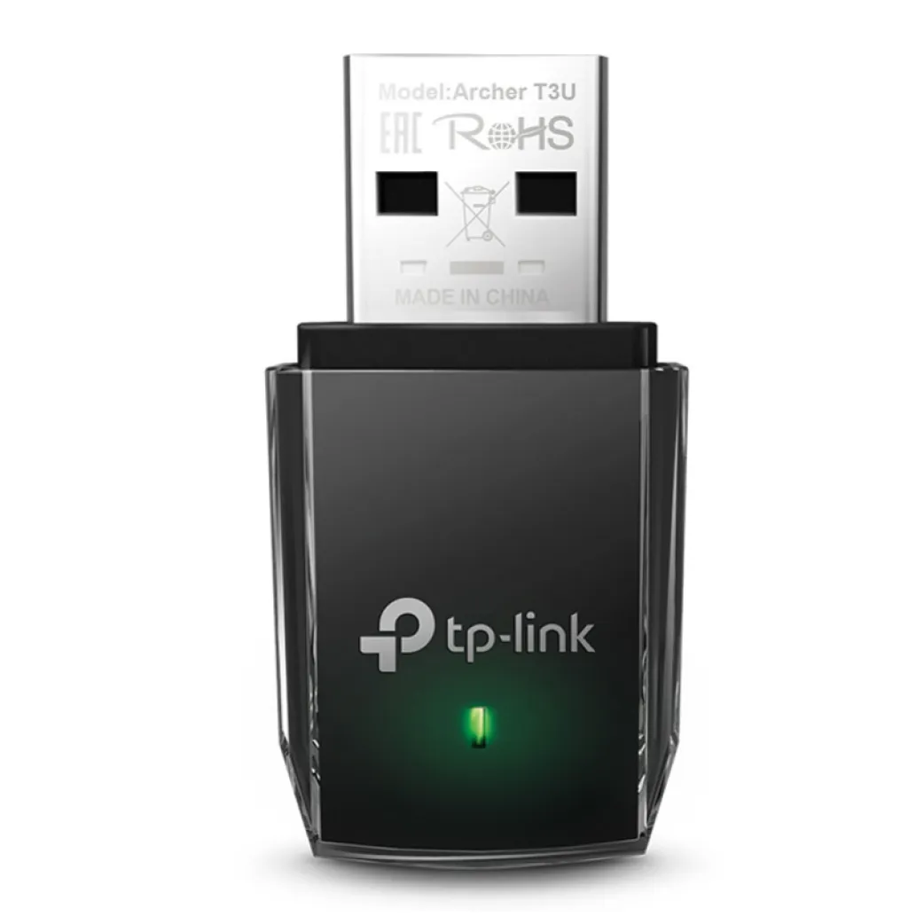 Brezžični mrežni adapter USB 3.0 TP-Link WiFi5 802.11ac AC1300 867Mbit/s Dualband MU-MIMO Nano (Archer T3U) Brezžični mrežni adapter USB 3.0 TP-Link WiFi5 802.11ac AC1300 867Mbit/s Dualband MU-MIMO Nano (Archer T3U)