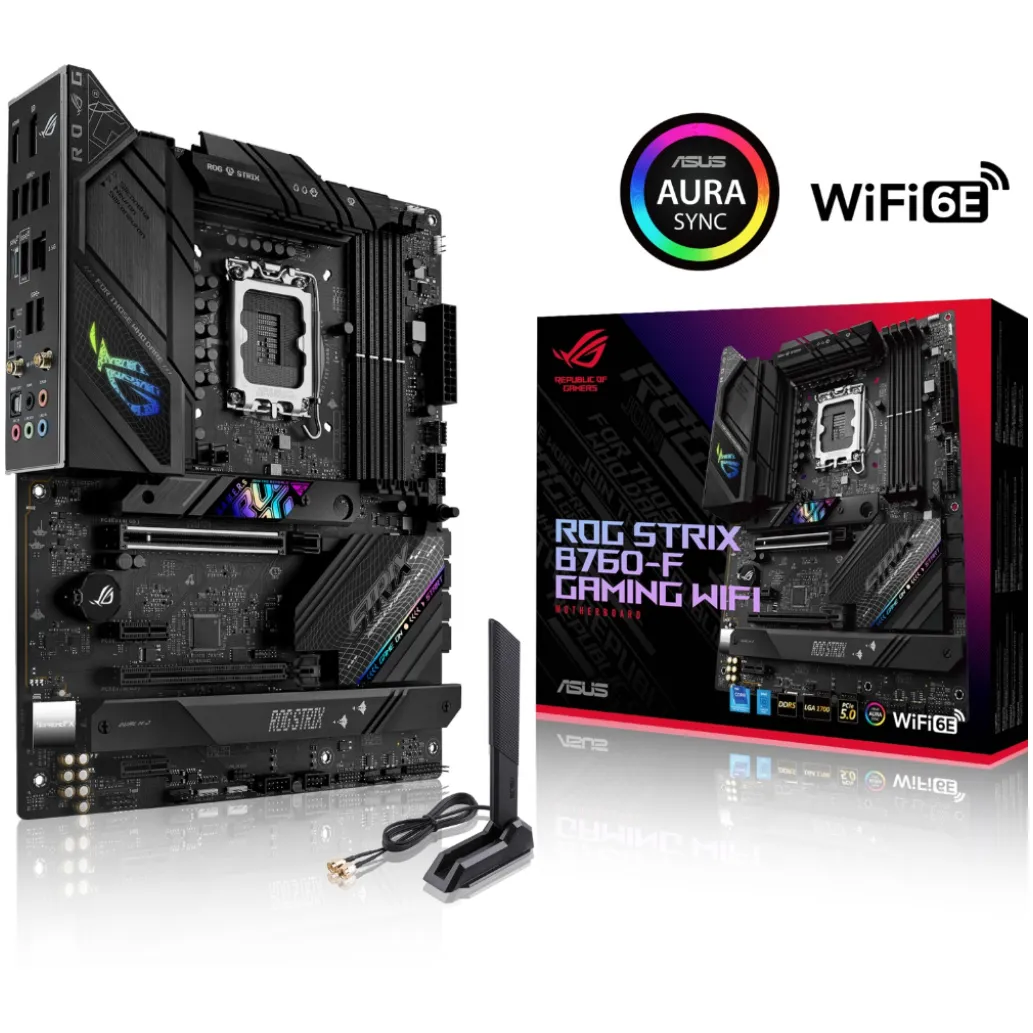 Osnovna plošča 1700 ASUS ROG STRIX B760-F GAMING WIFI DDR5 3x M.2 HDMI, DisplayPort (90MB1CT0-M0EAY0) Osnovna plošča 1700 ASUS ROG STRIX B760-F GAMING WIFI DDR5 3x M.2 HDMI, DisplayPort (90MB1CT0-M0EAY0)