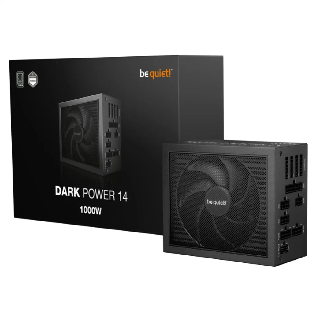 Napajalnik - 1000W be quiet! Dark Power 14 80Plus Titanium 95,5% ATX 3.1 (Gen5) Modular 135mm črna (BP020EU) Napajalnik - 1000W be quiet! Dark Power 14 80Plus Titanium 95,5% ATX 3.1 (Gen5) Modular 135mm črna (BP020EU)