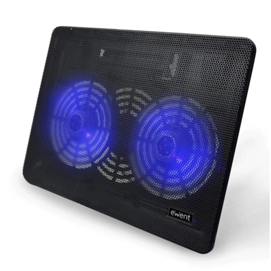 Stojalo za prenosnik Ewent EW1256 do 17" - nastavljiva višina 2x tih ventilator Stojalo za prenosnik Ewent EW1256 do 17" - nastavljiva višina 2x tih ventilator
