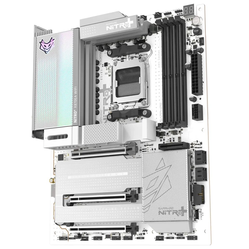 Osnovna plošča AM5 Sapphire Nitro+ X870EA PhantomLink Polar Edition ATX HDMI Osnovna plošča AM5 Sapphire Nitro+ X870EA PhantomLink Polar Edition ATX HDMI