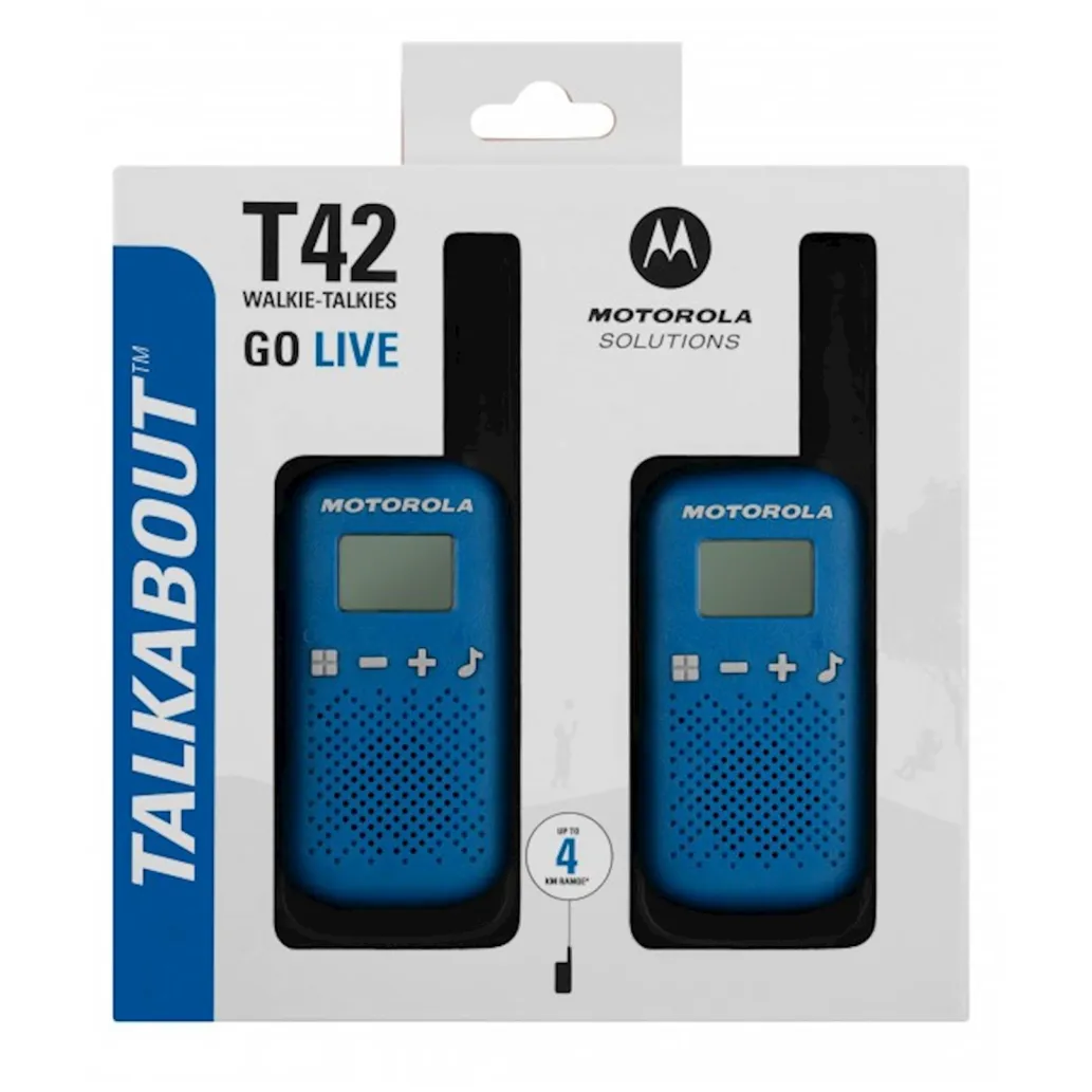 Radijska postaja MOTOROLA T42 modra Radijska postaja MOTOROLA T42 modra