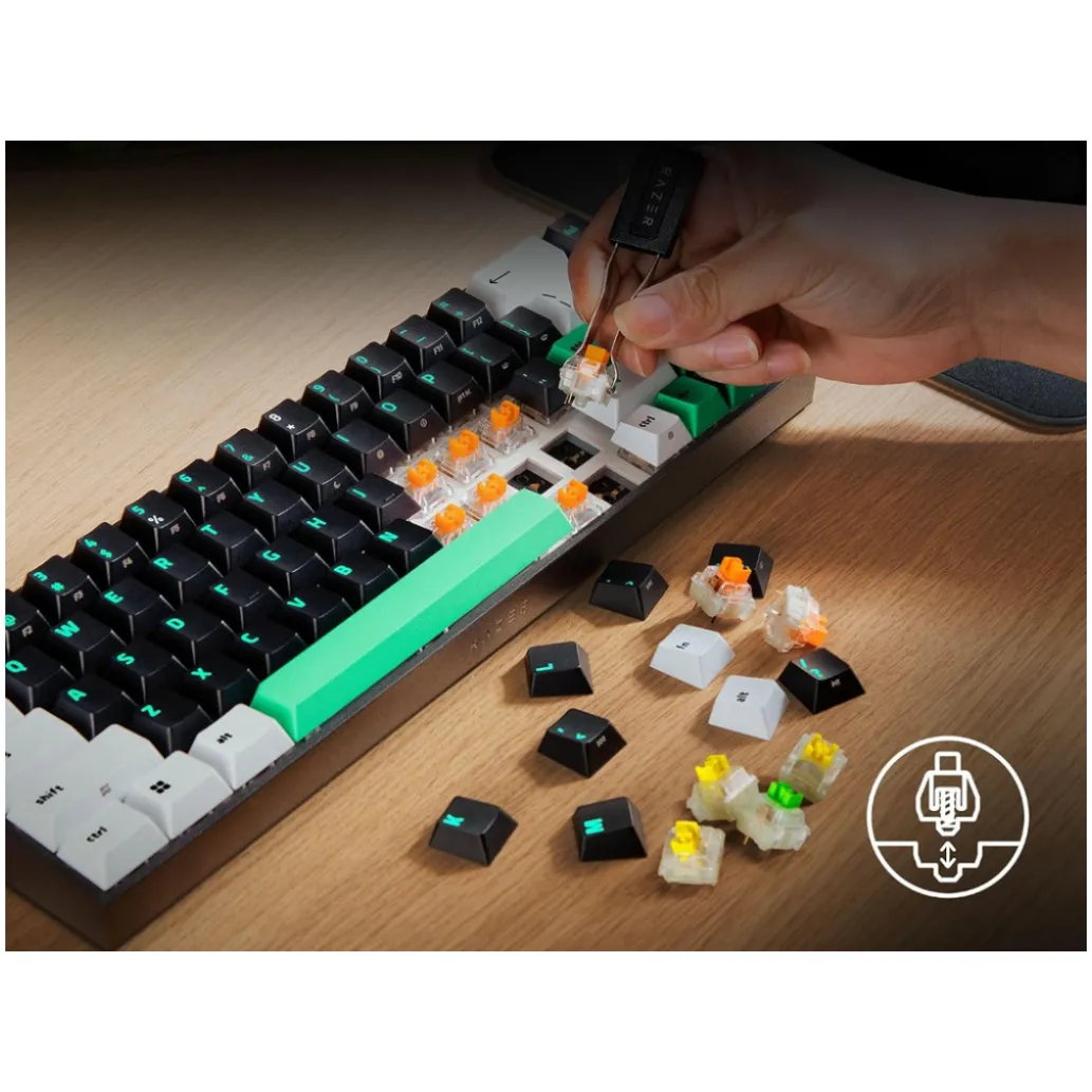 Gaming Tipkovnica USB-C/A Razer Reclusa X Mini 65% SLO | SLO gravura večbarvna RGB (RZ03-05980100-R3M1) Gaming Tipkovnica USB-C/A Razer Reclusa X Mini 65% SLO | SLO gravura večbarvna RGB (RZ03-05980100-R3M1)