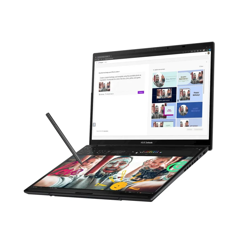 Prenosnik Asus 2x 35,5 cm (14,0") Zenbook Duo 2880x1800 OLED na dotik 400nit 120Hz Ultra 9-285H/32GB/SSD2TB/ALU/Intel Arc/Win11Pro (90NB14X1-M002Y0) Prenosnik Asus 2x 35,5 cm (14,0") Zenbook Duo 2880x1800 OLED na dotik 400nit 120Hz Ultra 9-285H/32GB/SSD2TB/ALU/Intel Arc/Win11Pro (90NB14X1-M002Y0)