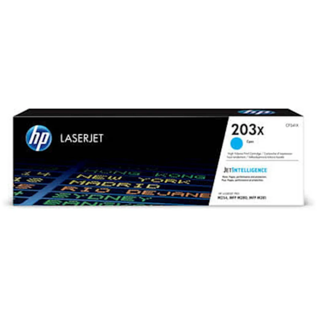 TONER HP 203X CYAN ZA COLOR LJ Pro M254dn, M365dw, MFP M280nw, M281cdw, M281fdn (2.500 STRANI) (CF541X) TONER HP 203X CYAN ZA COLOR LJ Pro M254dn, M365dw, MFP M280nw, M281cdw, M281fdn (2.500 STRANI) (CF541X)