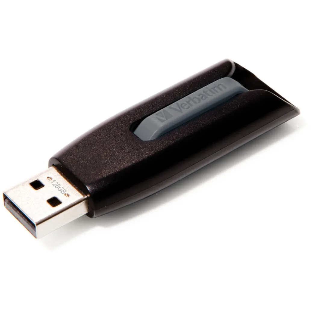 Spominski ključek 128GB USB 3.2 Verbatim Store'n'Go V3 80MB/s 25MB/s plastičen izvlečni črn (49189) Spominski ključek 128GB USB 3.2 Verbatim Store'n'Go V3 80MB/s 25MB/s plastičen izvlečni črn (49189)