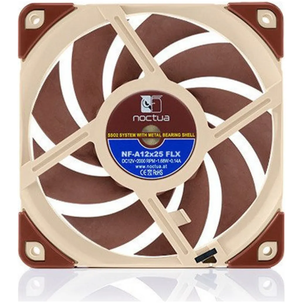 Ventilator Noctua NF-A12x25 FLX 120mm, rjava Ventilator Noctua NF-A12x25 FLX 120mm, rjava